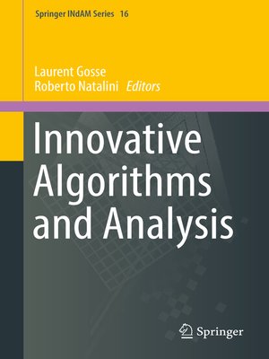cover image of Innovative Algorithms and Analysis